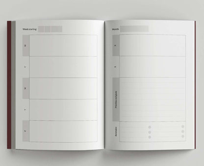 Undated A5 Weekly Planner / Diary