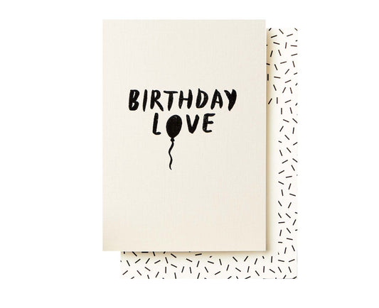 Handprinted Birthday Love Balloon Birthday Card