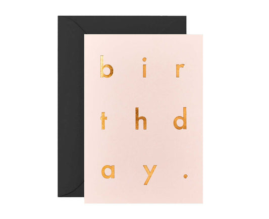 Extract Pink Birthday card