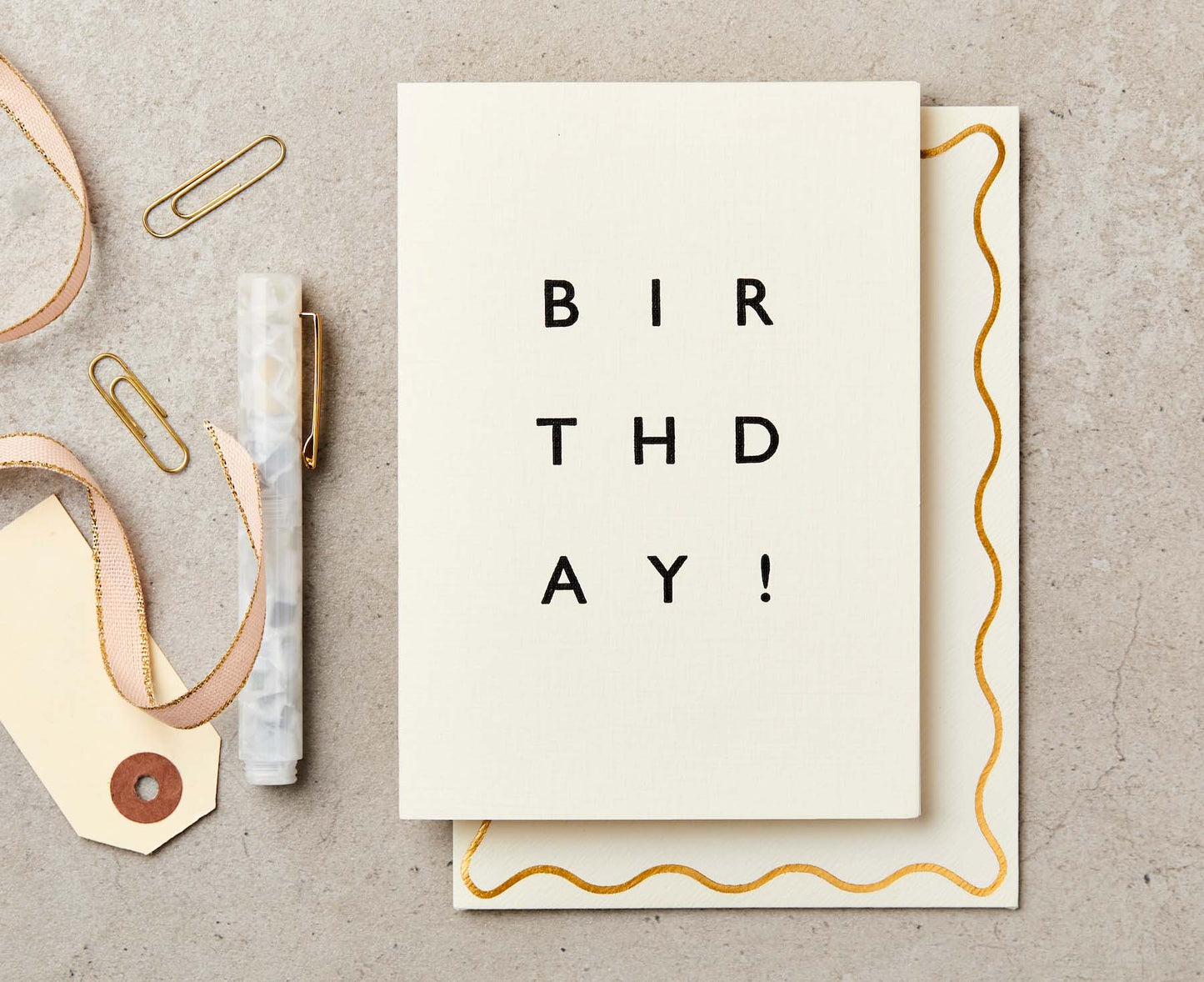 Handprinted Birthday! Birthday Card