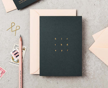 Black & Gold Birthday Card Pack