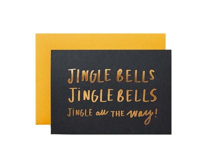 Jingle Bells Foiled Christmas card