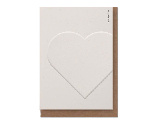 Embossed Love You, Dad Father's Day Card