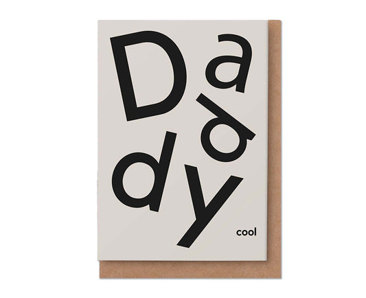 Scandi Type Daddy Cool Father's Day Card