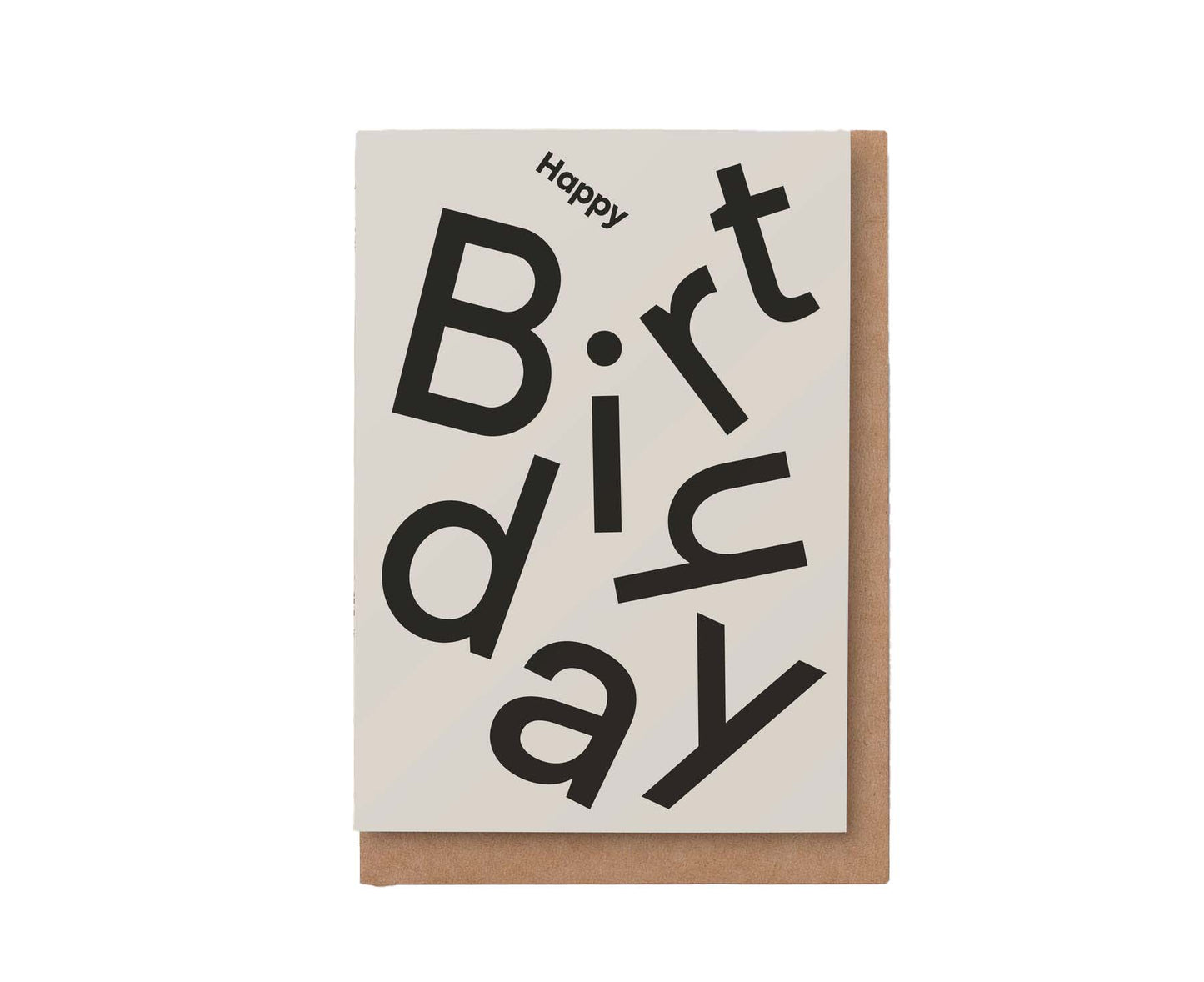 Monochrome Typography Birthday Card Pack