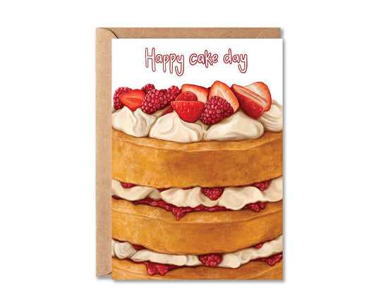 Happy Cake Day Big Cake Birthday Card