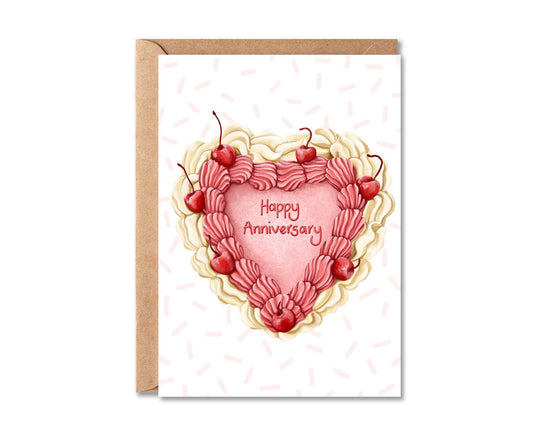 Happy Anniversary Cake Anniversary Card