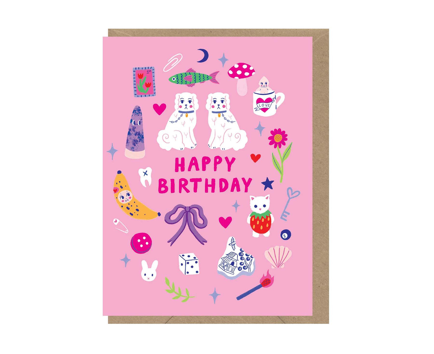 Birthday Trinkets Kitsch mini Birthday card