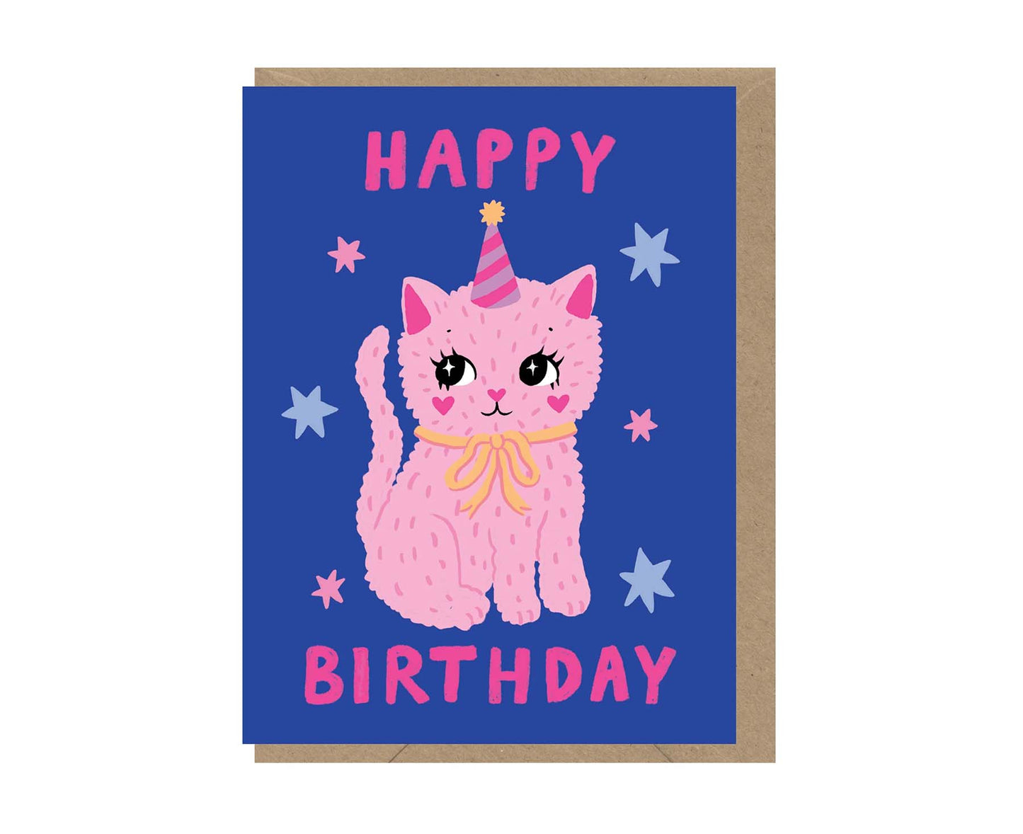 Cute Birthday Cat mini Birthday card