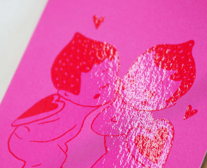 Love Cherubs mini love card