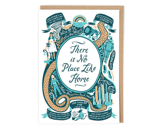 Wizard of Oz illustrated No Place Like Home card