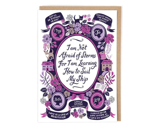 Little Women Illustrated card