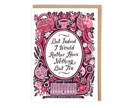 Jane Austen illustrated card