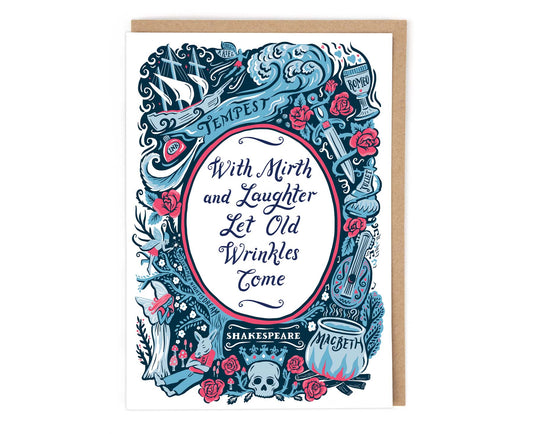 Shakespeare illustrated birthday card