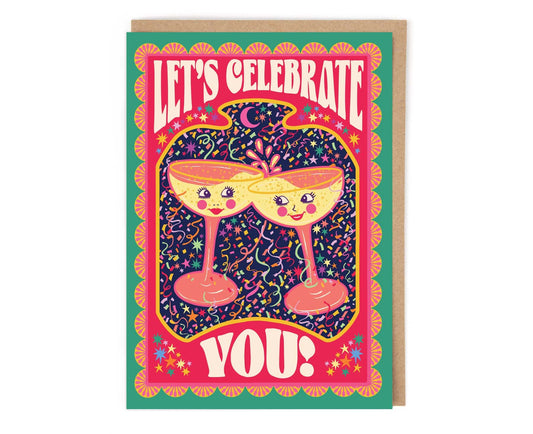 Let's Celebrate You Champagne Congratulations Card