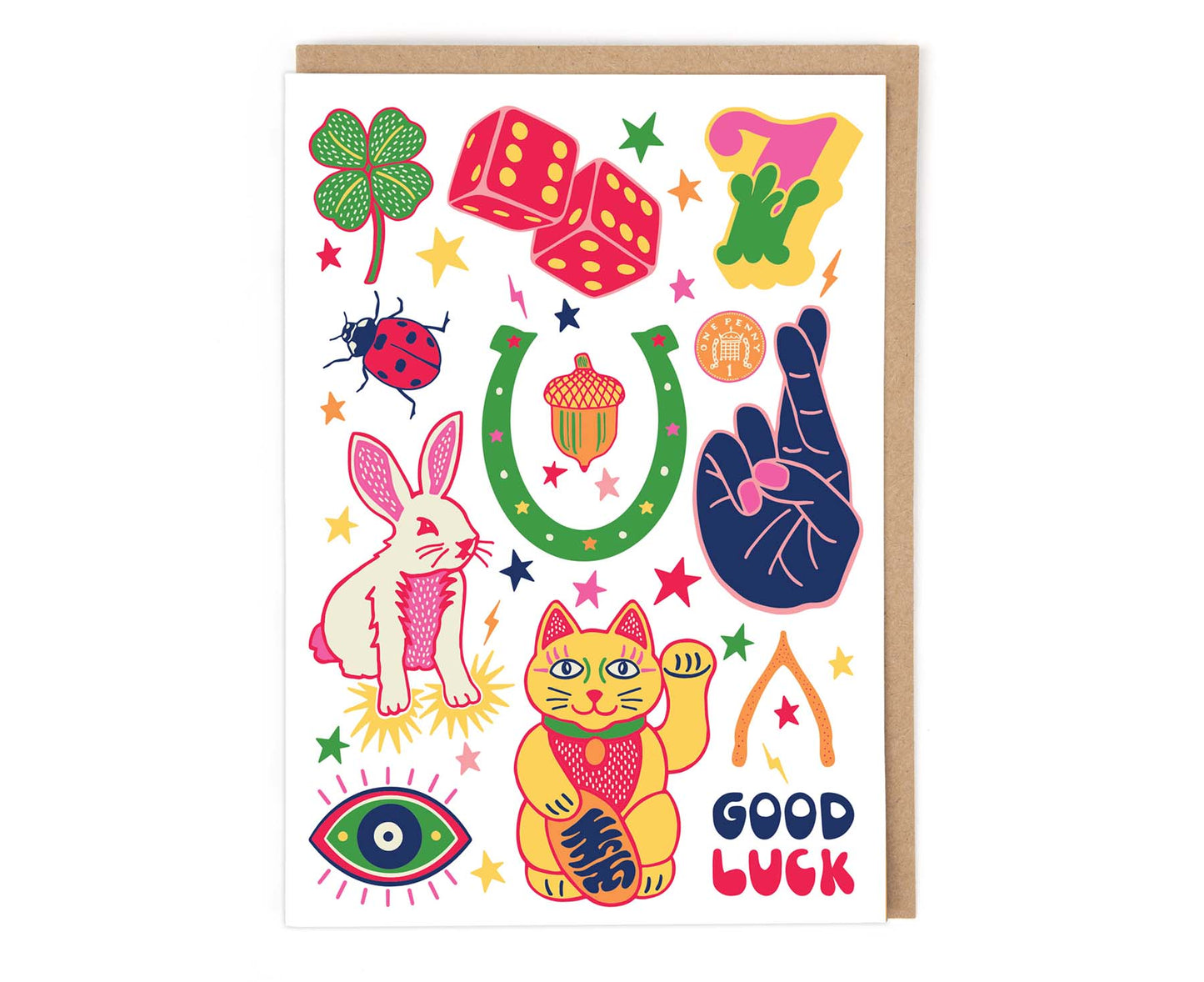 Lucky Charms Good Luck Card