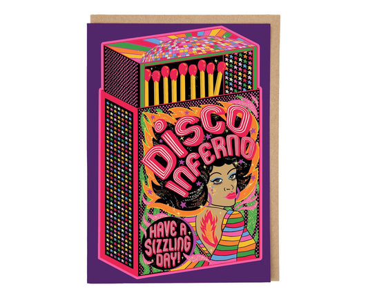 Disco Inferno Birthday Card