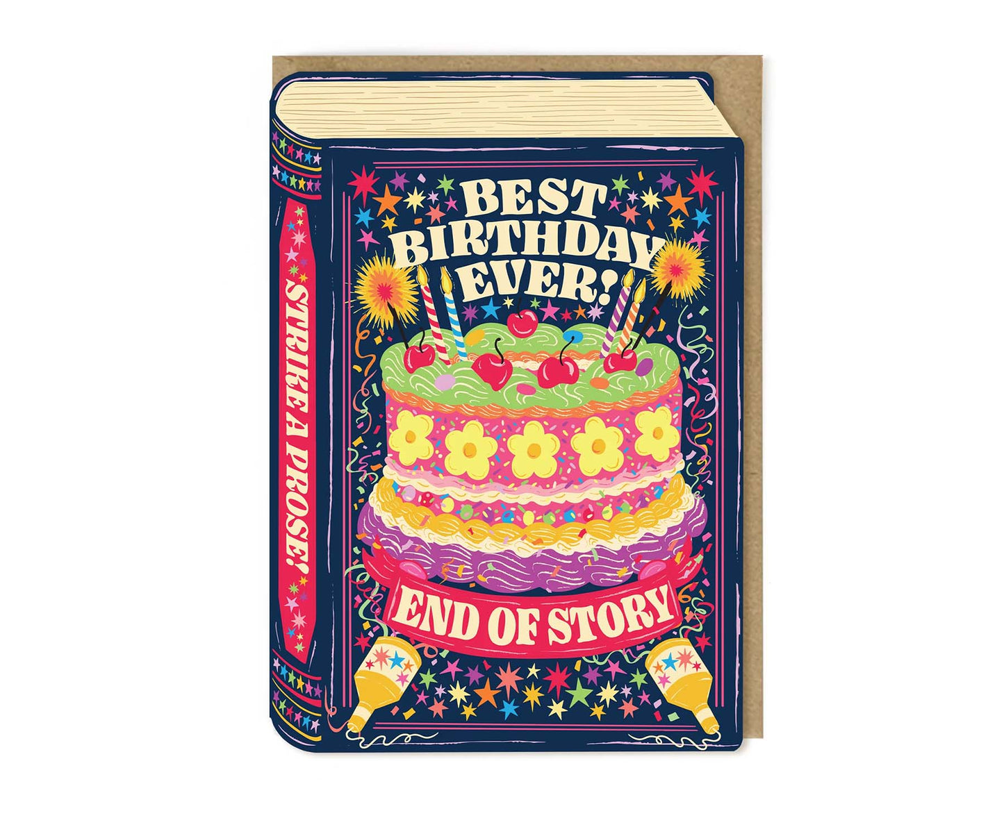 Best Birthday Ever Book Cutout Birthday Card
