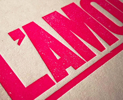 L'Amour Letterpress Valentines / Anniversary Card