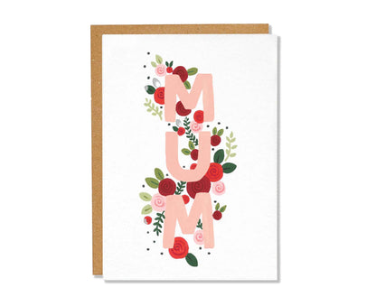 Pink Floral Mum Mother's Day Card
