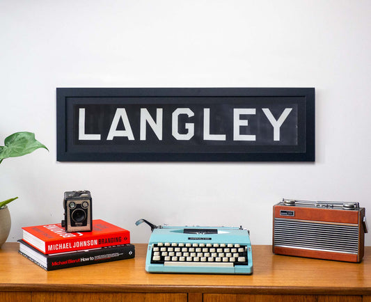 Langley 1960s Framed Bus Blind