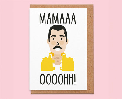 MAMA OOOH Freddie Mercury Mothers Day Card