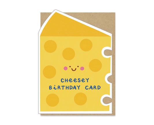 Cheesey Birthday Die Cut Birthday Card