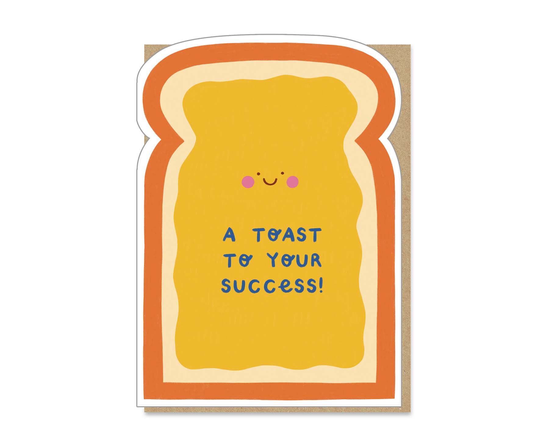 Toast To Your Success Die Cut Congratulations Card – The Letter Arty