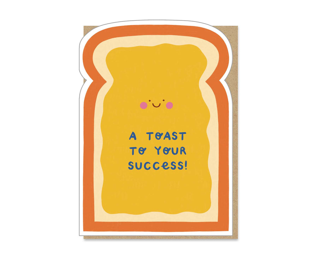 Toast To Your Success Die Cut Congratulations Card