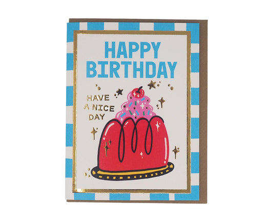 Birthday Jelly Foiled Mini Birthday Card