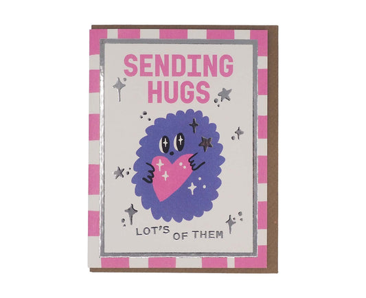 Sending Hugs Foiled Mini Card