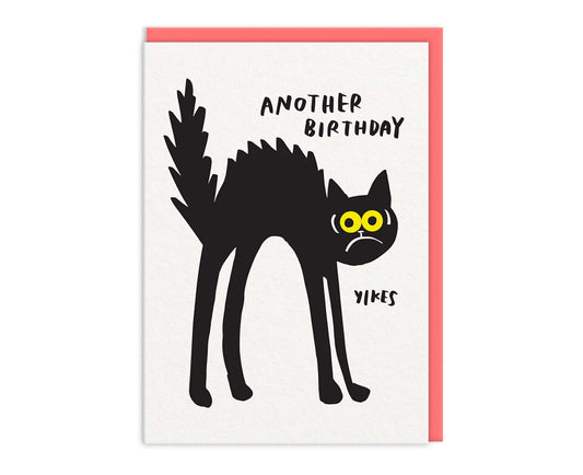 Another Birthday Yikes Cat Birthday Card