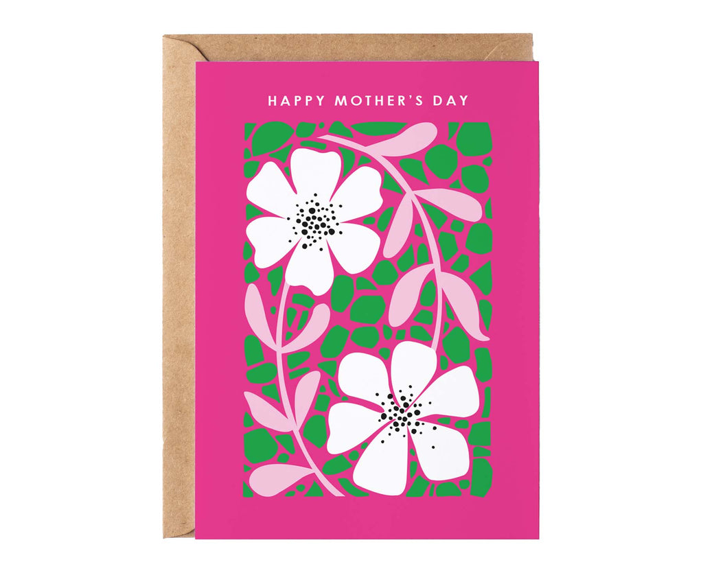 Cosmos Floral Mother's Day Card