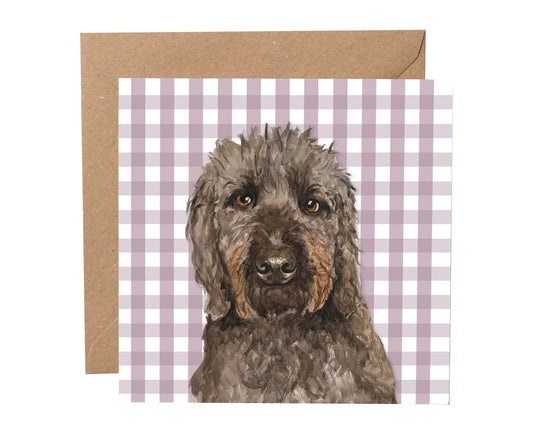 Monty Labradoodle Dog Card