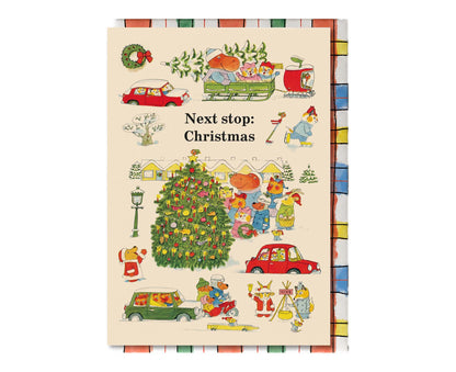 Next Stop Christmas Richard Scarry Christmas Card