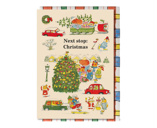Next Stop Christmas Richard Scarry Christmas Card