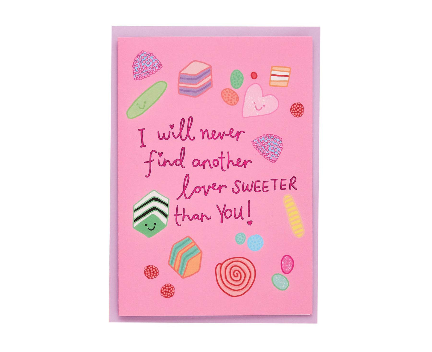 Sweet Lover Pink Foiled Anniversary / Valentine's Card 