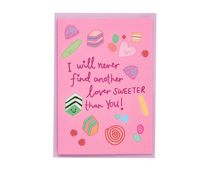 Sweet Lover Pink Foiled Anniversary / Valentine's Card 