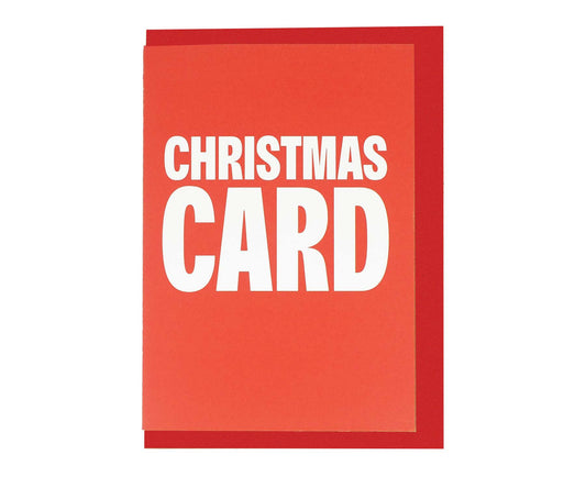 Obvious Christmas Card Red