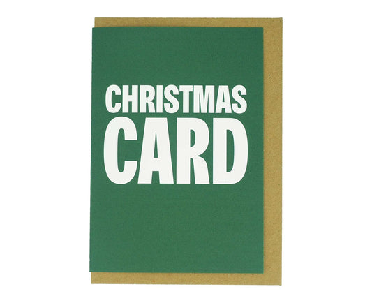 Obvious Christmas Card Green