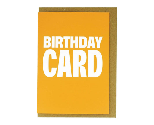 Obvious Birthday Card Yellow