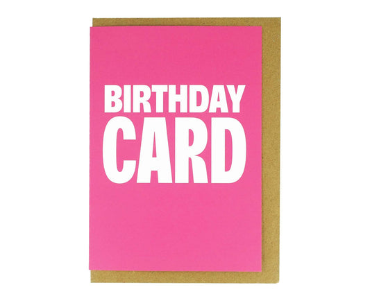 Obvious Birthday Card Magenta