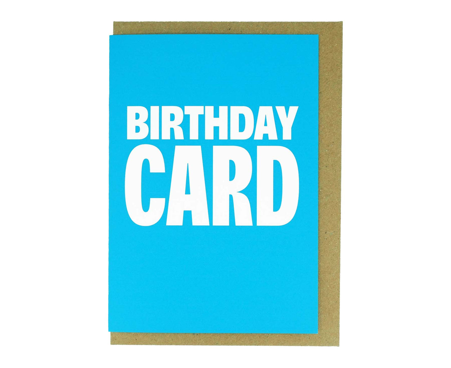 Obvious Birthday Card Cyan