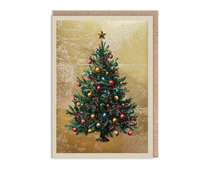 Pack of 9 Natural World Gold Foiled Charity Christmas Cards