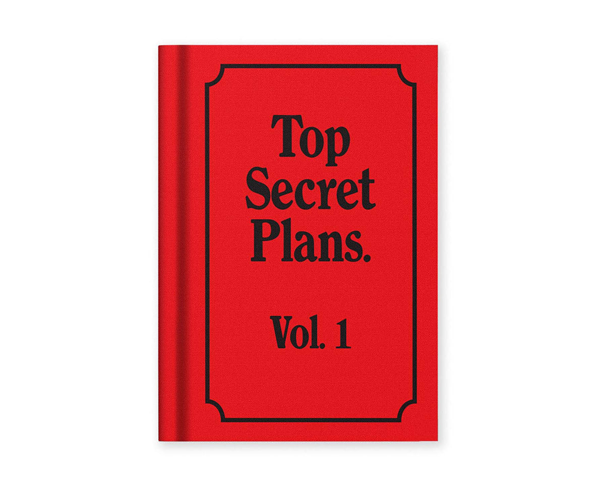 Top Secret Plans A7 Fabric Hardback Notebook