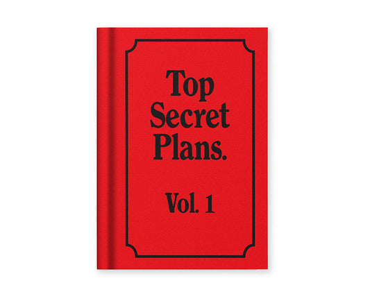 Top Secret Plans A7 Fabric Hardback Notebook