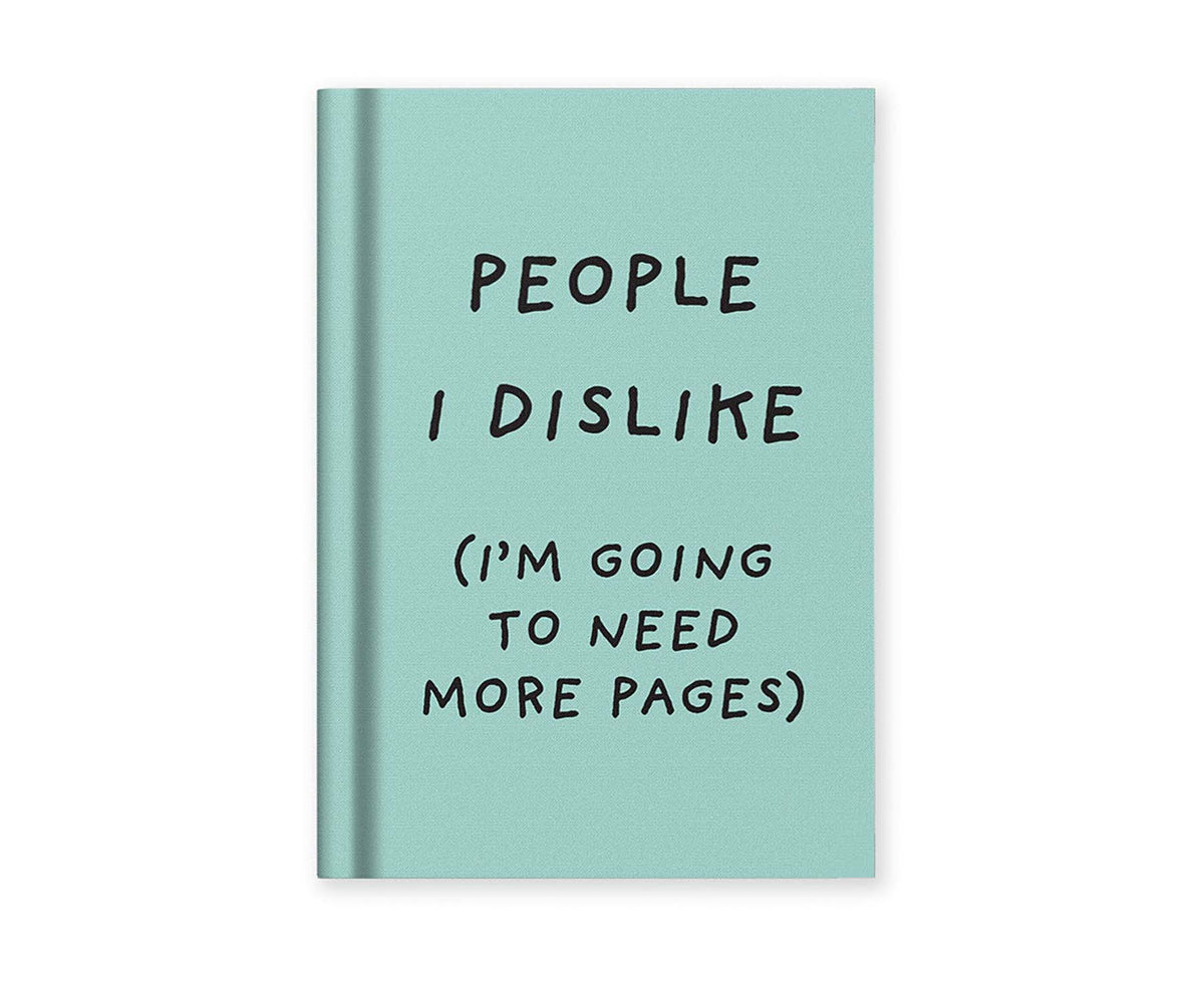 People I Dislike A7 Fabric Hardback Notebook