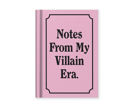 Notes From My Villain Era A7 Fabric Hardback Notebook