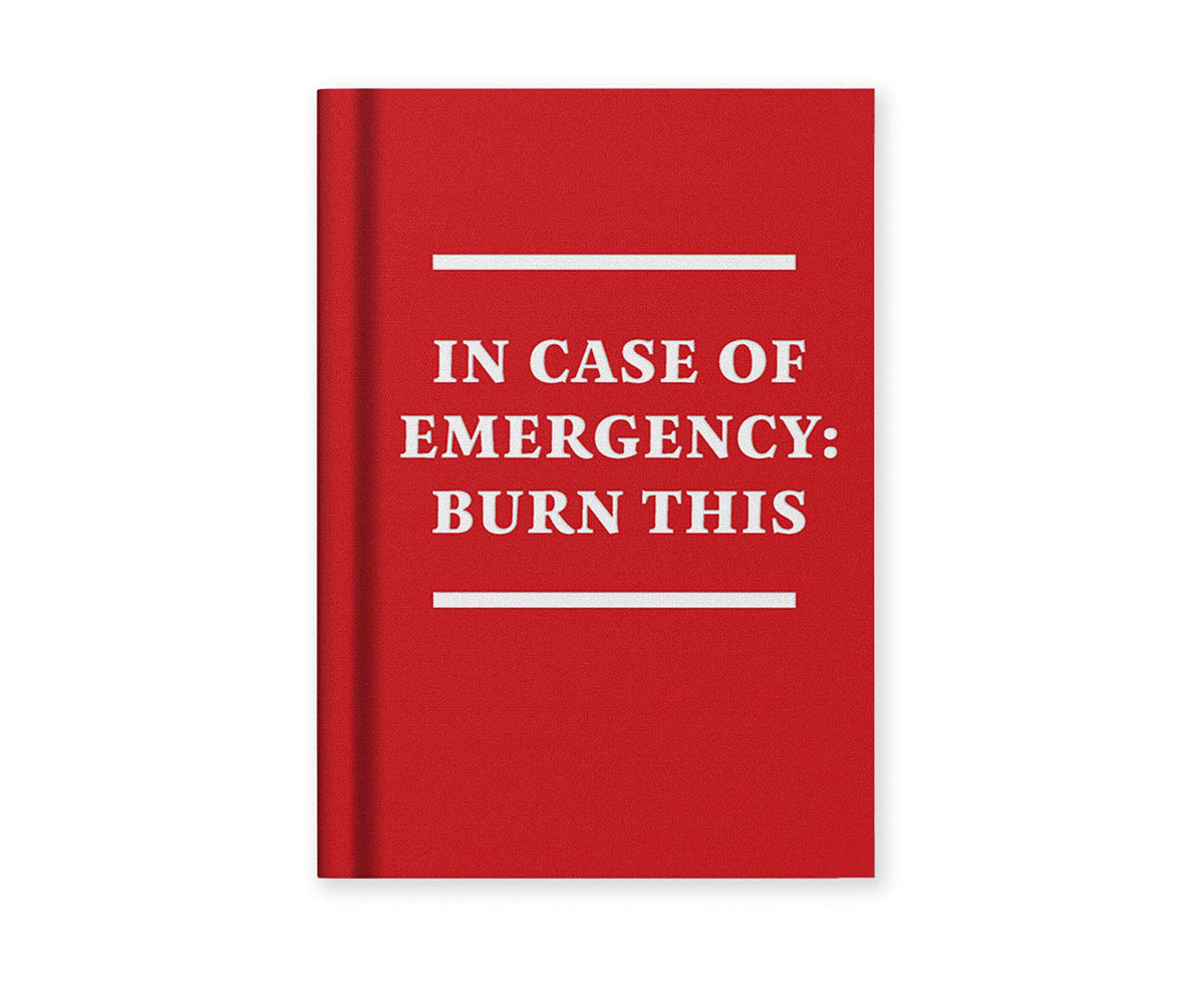 In Case of Emergency A7 Fabric Hardback Notebook
