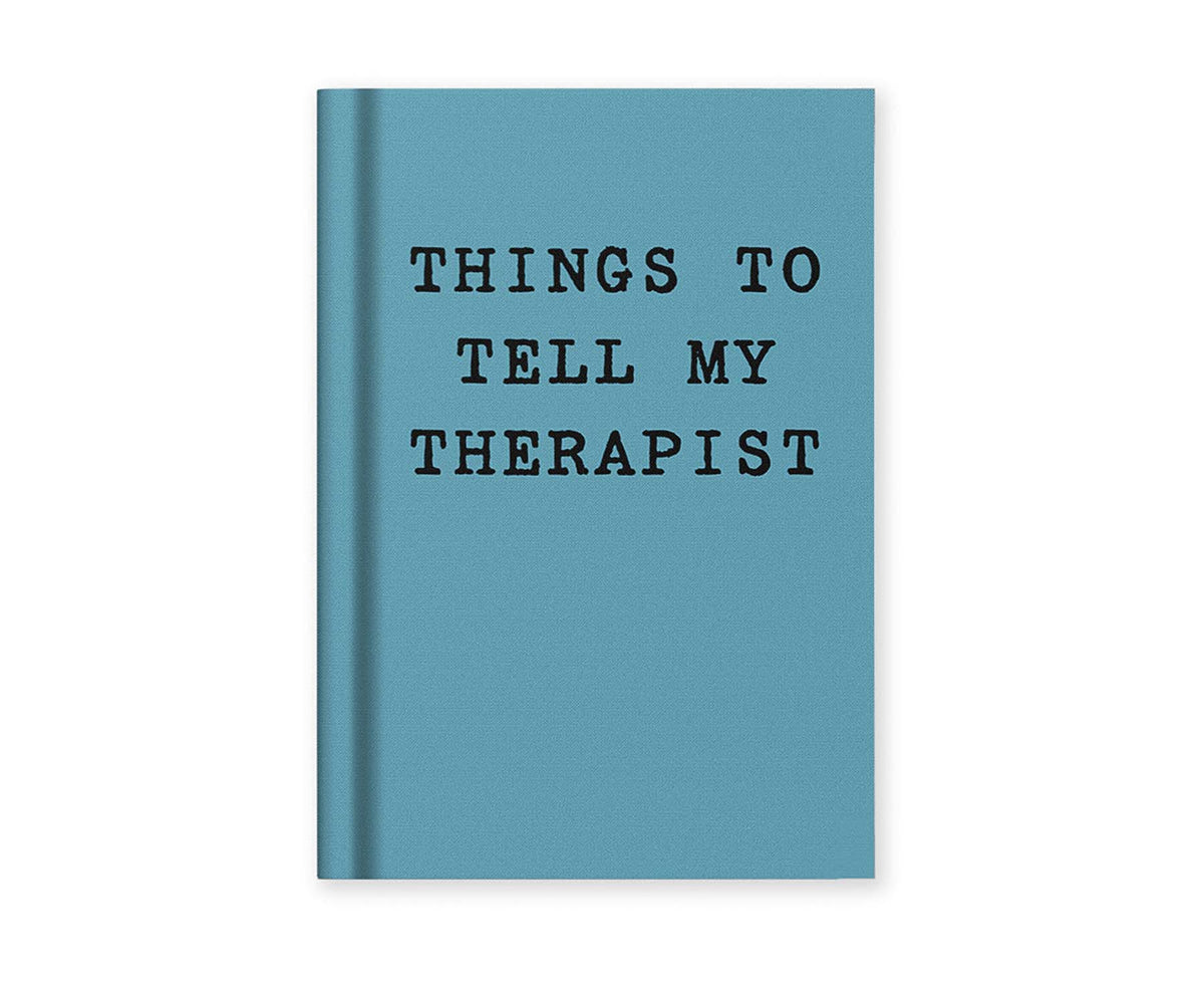 Things To Tell My Therapist A7 Fabric Hardback Notebook